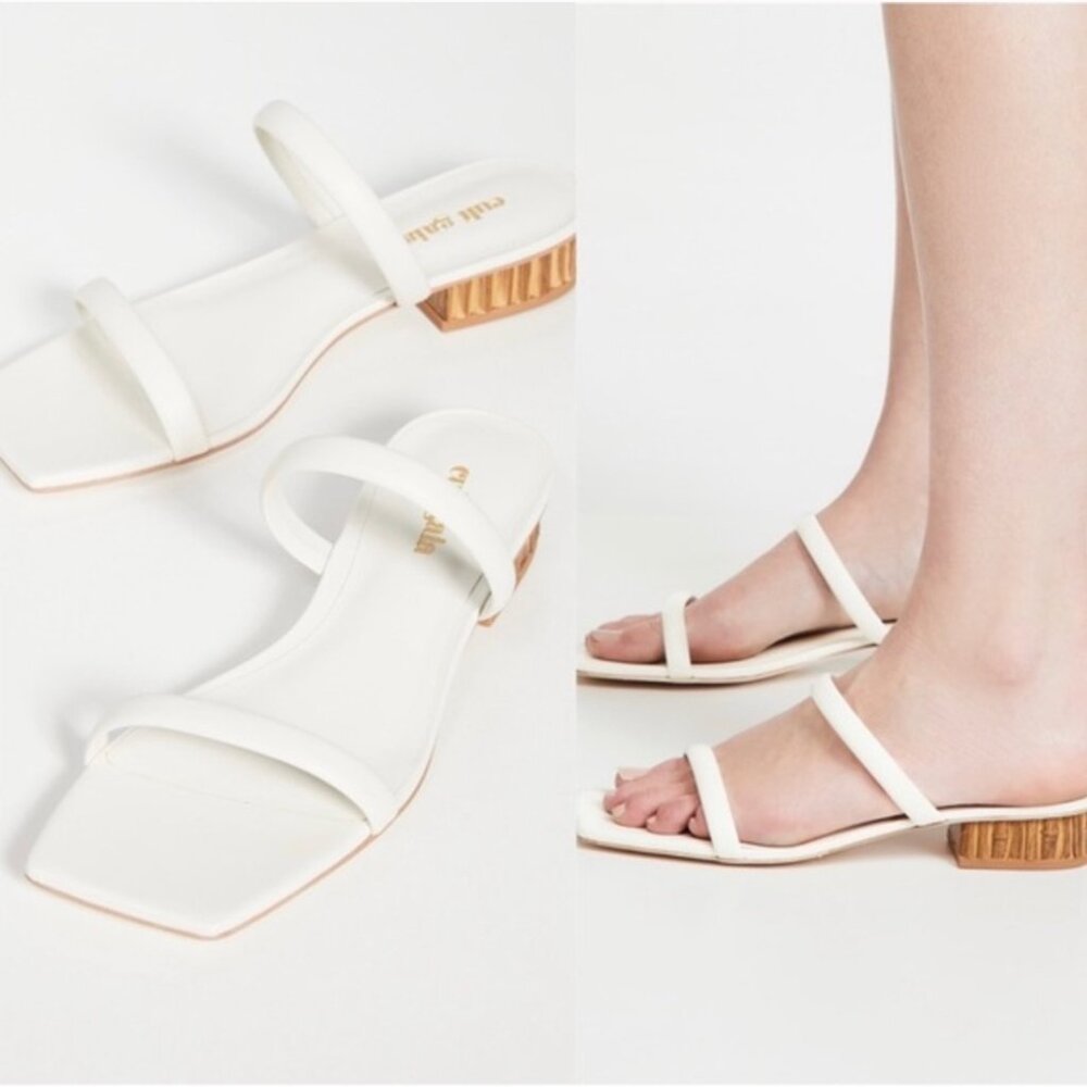 Cult Gaia Liz Sandal - White Leather - 38
